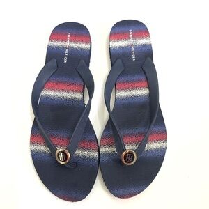 Tommy Hilfiger Rosewood Flip Flops Sz 11